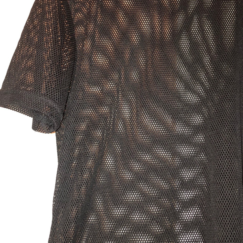Black mesh shirt